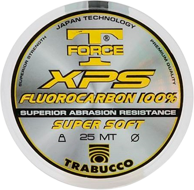 

Леска флюорокарбоновая, T-Force Fluorocarbon 100% 25м 0.20мм / 053-59-200