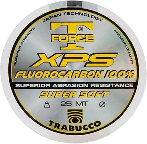 Леска флюорокарбоновая Trabucco T-Force Fluorocarbon 100% 25м 0.20мм / 053-59-200