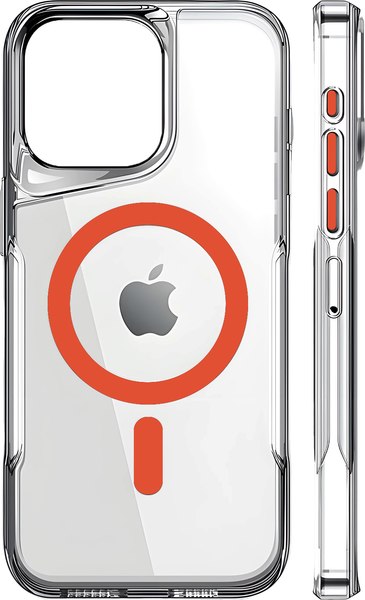 Чехол-накладка Case Crystal Clear Apple iPhone 14 Pro (оранжевый)