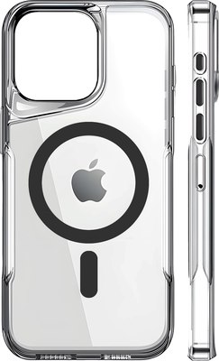 Чехол-накладка Case Crystal Clear Apple iPhone 15 Pro Max (черный)