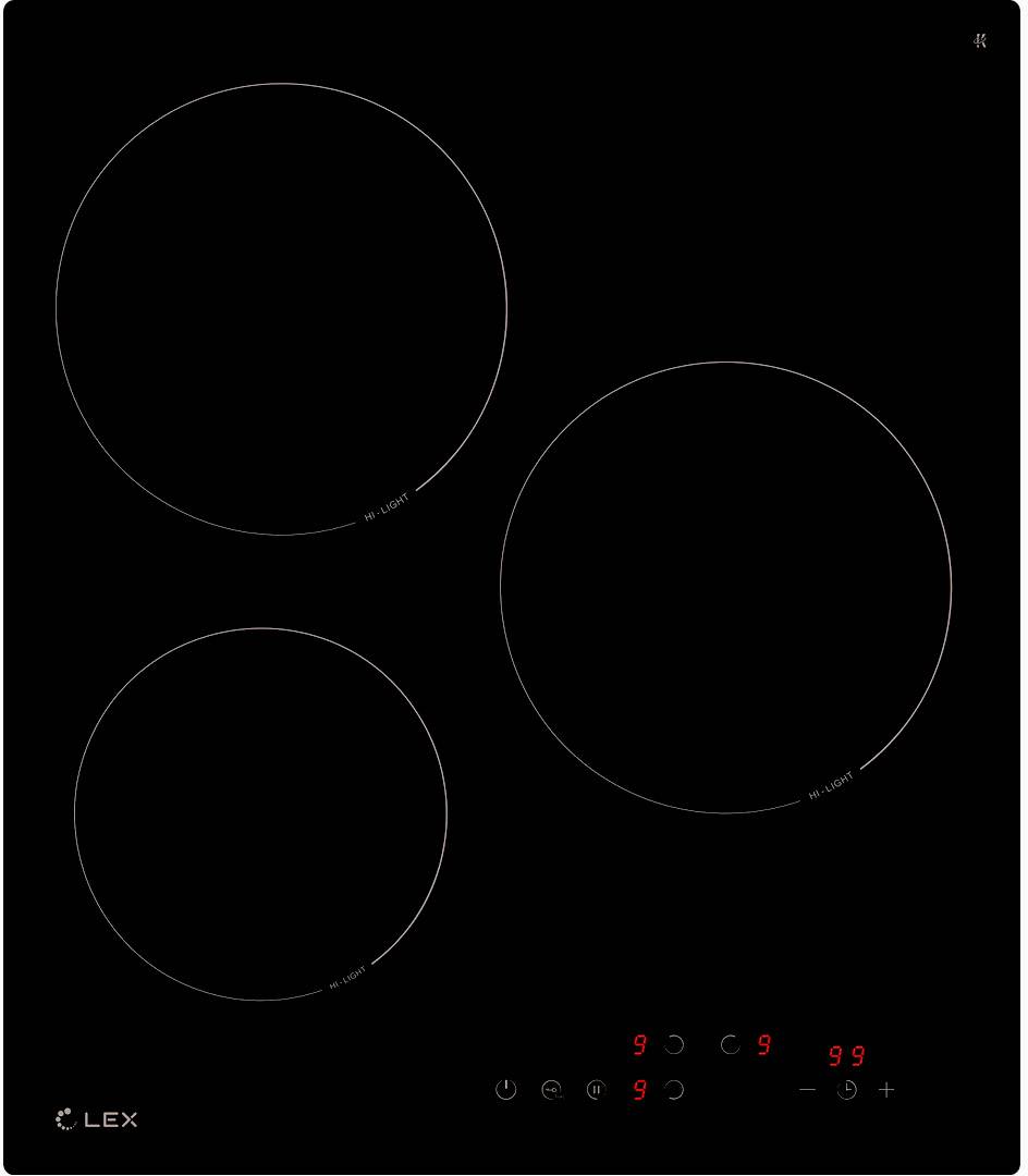 Электрическая варочная панель Lex EVH 4030 BL