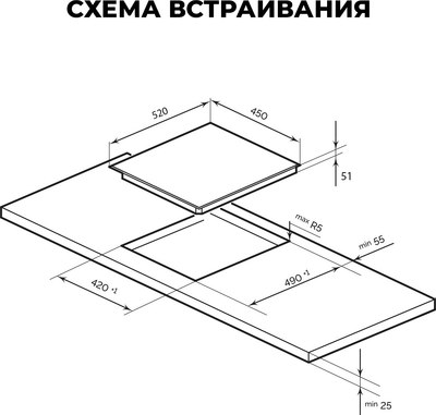 Электрическая варочная панель Lex EVH 4030 BL