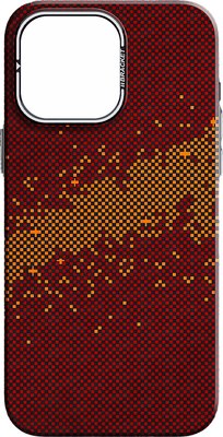 

Чехол-накладка, С MagSafe Карбоновая рябь J277 для Apple iPhone 15
