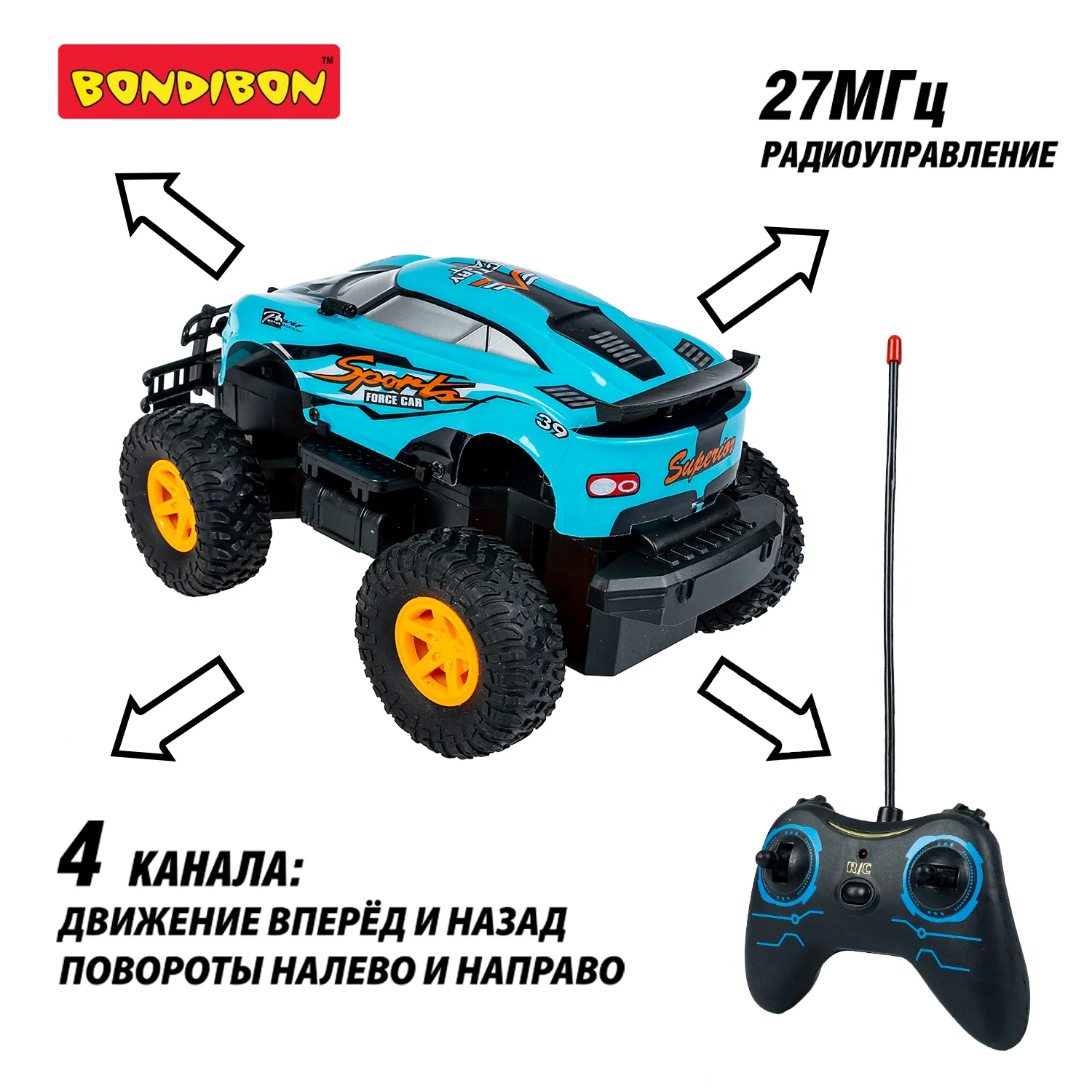 Радиоуправляемая игрушка Bondibon Джип-Триал / ВВ6490