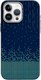 Чехол-накладка Luxo С MagSafe Карбоновый дождь LF77 для Apple iPhone 15 Pro Max (синий) - 