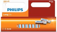 Комплект батареек Philips Longlife Zinc AA R6L12B (12шт) - 