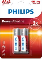 Комплект батареек Philips Power Alkaline AA LR6P2B (2шт) - 