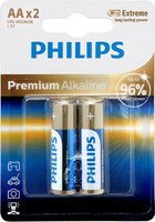 Комплект батареек Philips Premium Alkaline AA LR6 (2шт) - 