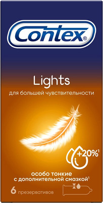 Презервативы Contex Lights (6шт) - 