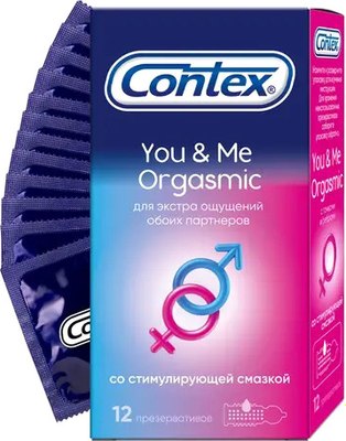 Презервативы Contex You & Me Orgasmic (12шт)