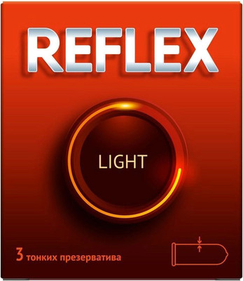 Презервативы reFLEX Light из натурального латекса в смазке №3 -