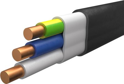 Кабель силовой БелРоскабель ВВГ-Пнг(А)-LS 3x2.5 (N, PE) 0.66