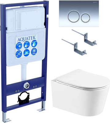 

Унитаз подвесной с инсталляцией, Оберон INS-0000012+KDI-0000018+KKI-0000002+AQ1365T-00