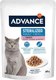Влажный корм для кошек Advance Sterilized кусочки нежной индейки в соусе (85г) - 