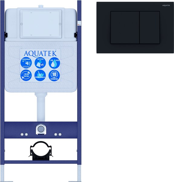 Инсталляция для унитаза Aquatek INS-14+KKI16+KDI-12 INS-0000014+KKI-0000016+KDI-0000012