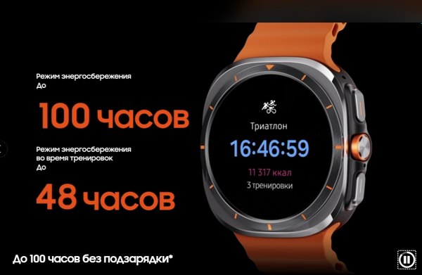 Умные часы Samsung Galaxy Watch Ultra 47mm LTE / SM-L705FDAACAU (темно-серый)