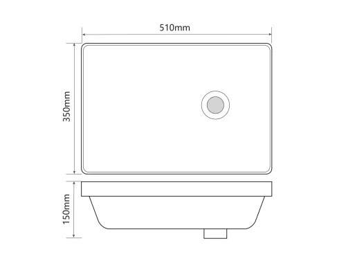 Умывальник Axus 6035B