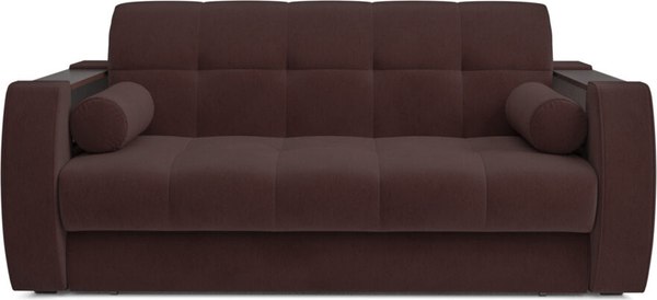 Диван Mebel-Ars Аккордеон Барон №3 ППУ 180x200 (велюр шоколад HB-178/16)