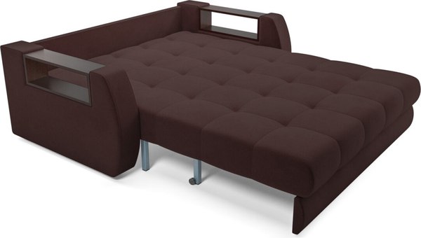 Диван Mebel-Ars Аккордеон Барон №3 ППУ 180x200 (велюр шоколад HB-178/16)