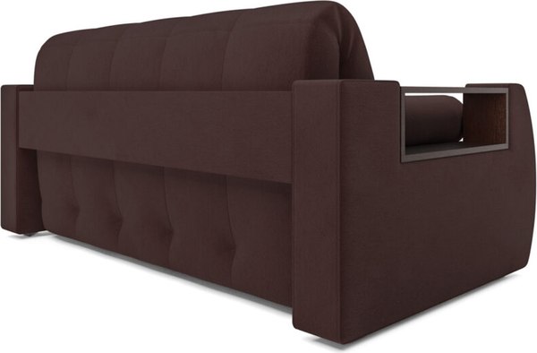Диван Mebel-Ars Аккордеон Барон №3 ППУ 180x200 (велюр шоколад HB-178/16)