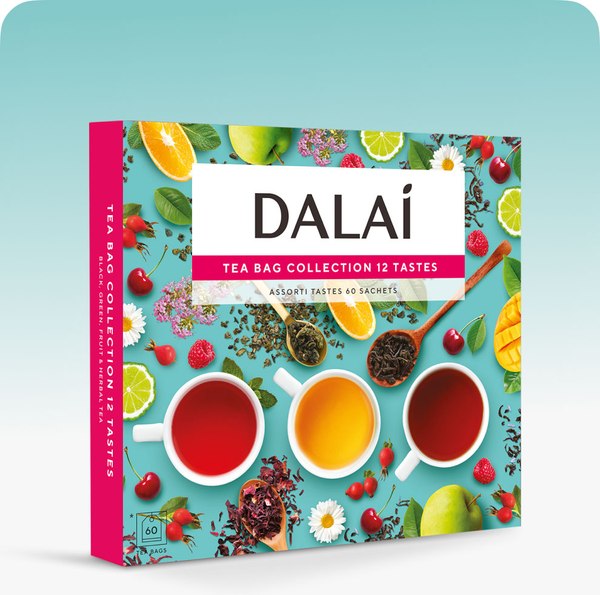 Чай пакетированный Dalai Коллекция 9 вкусов (60пак)