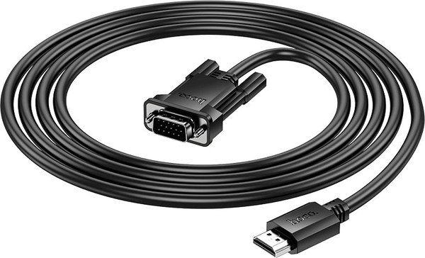Кабель Hoco US12 HDMI to VGA (2м, черный)