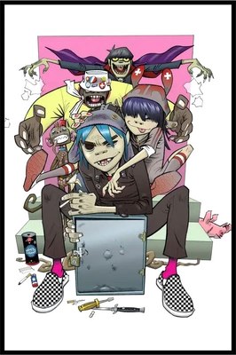 

Постер, Gorillaz 1