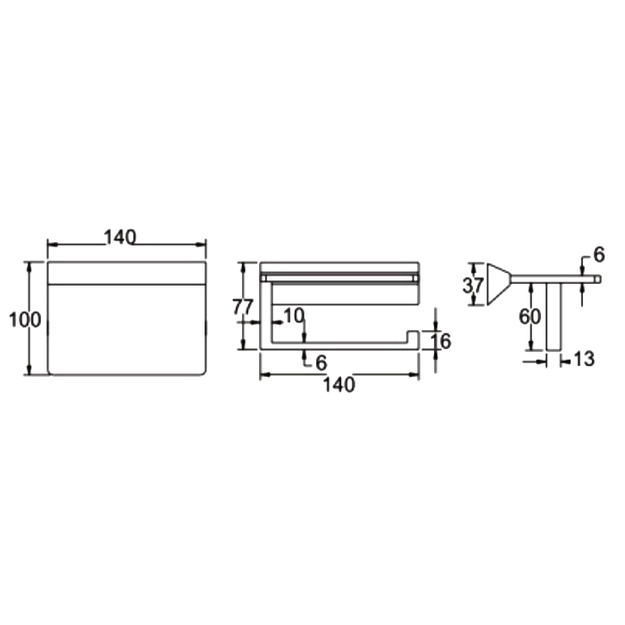 Держатель для туалетной бумаги Rose RG1605H