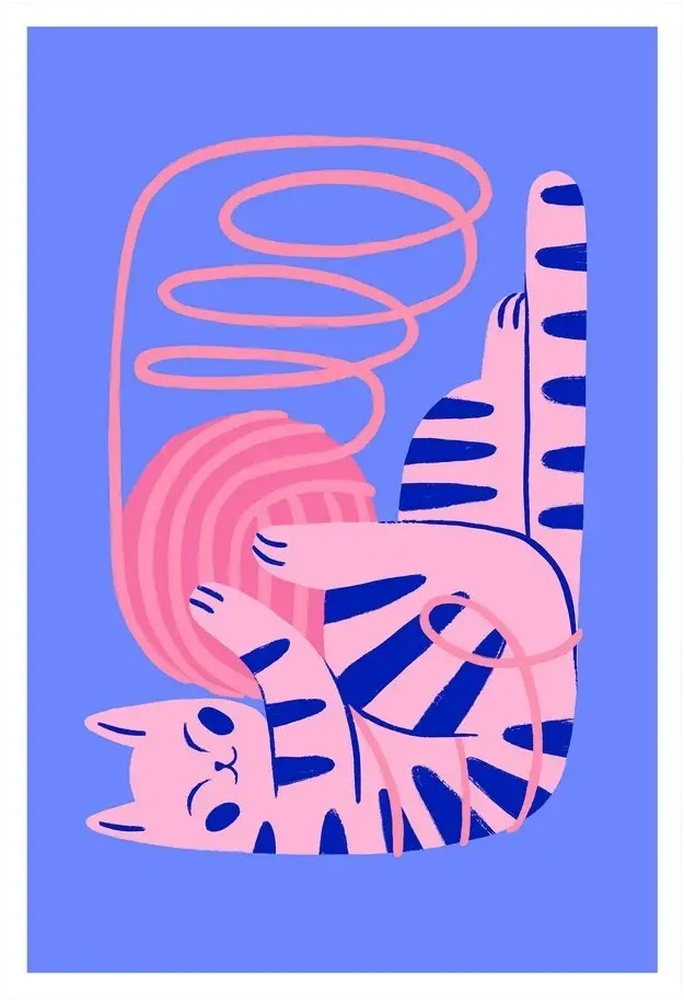 Постер Citydecor Котик 6 (40x60)