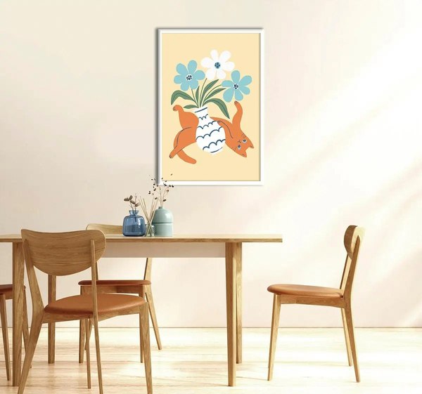 Постер Citydecor Кот и ваза 2 (40x60)