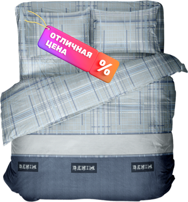 

Комплект постельного белья, Фланель Евро 70х70 Denim 4532 / 615104