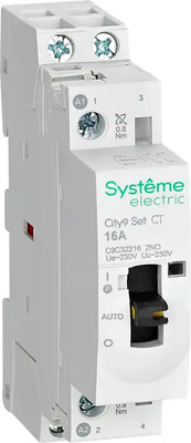 Контактор Systeme (Schneider) Electric City9 Set 2P 2НО 16A AC 230В-230В / C9C32216 - 