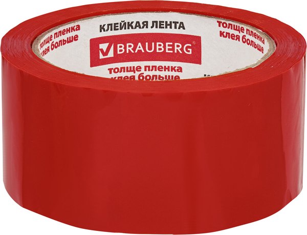 Скотч Brauberg Упаковочный / 440074 (красный)