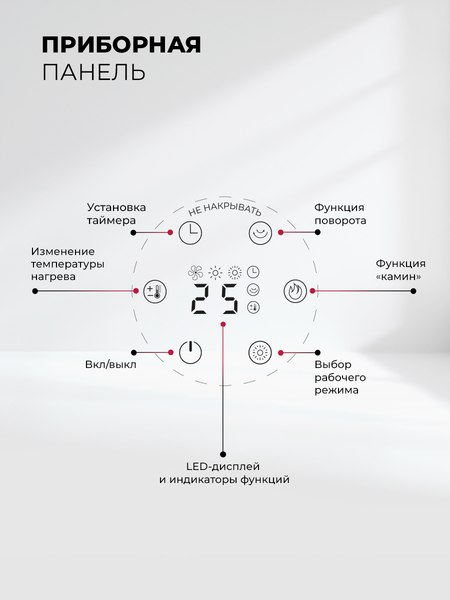 Тепловентилятор Lex LXCR 1525 (черный)