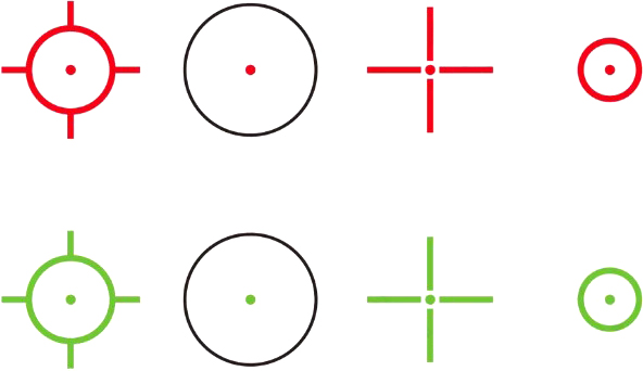 Коллиматорный прицел Vector Optics Omega 1x23x35 Four-Reticle SCRD-48