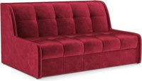 Диван Mebel-Ars Аккордеон Барон №6 ППУ 180x200 (бархат красный Star Velvet 3 Dark Red) - 