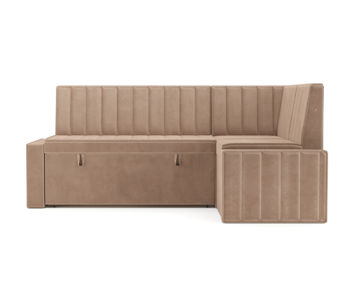 Уголок кухонный мягкий Mebel-Ars Вермут 211x83x141 / M11-23-14 (кордрой бежевый) — фото 2