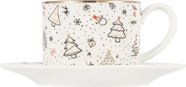 Чашка с блюдцем Gipfel Christmas 42939