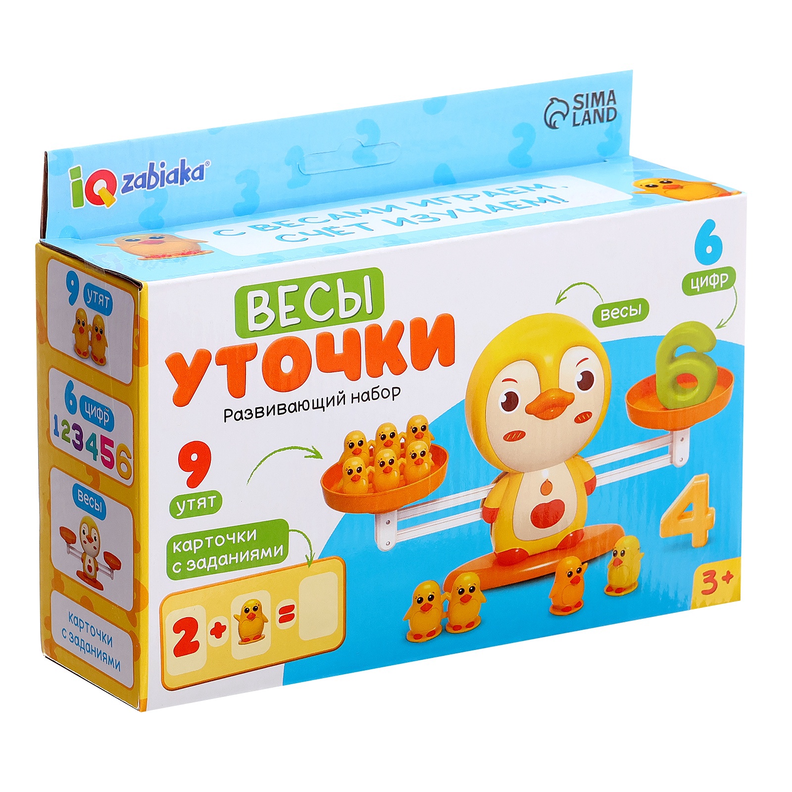 Развивающий игровой набор Zabiaka IQ Весы. Уточки / 10348978
