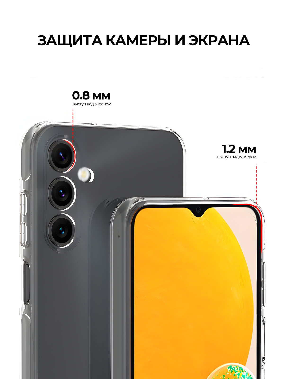 Чехол-накладка Case Better One для Samsung Galaxy A15 (прозрачный) — фото 3