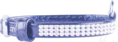 Ошейник Collar Brilliance 30252 (XS, синий, с украшением) - общий вид