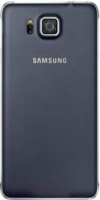Смартфон Samsung G850F Galaxy Alpha (черный) - вид сзади
