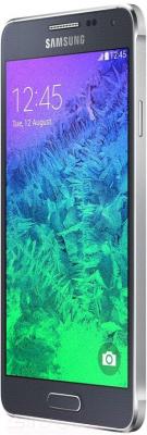 Смартфон Samsung G850F Galaxy Alpha (черный) - вполоборота