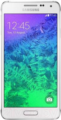 Смартфон Samsung G850F Galaxy Alpha (белый) - общий вид