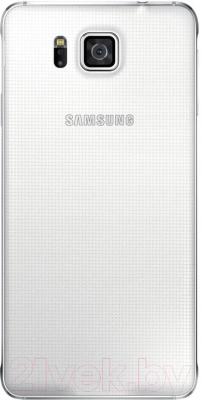 Смартфон Samsung G850F Galaxy Alpha (белый) - вид сзади