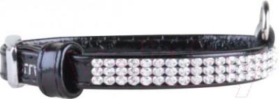 Ошейник Collar Brilliance 3156 (XS, черный, с украшением) - общий вид