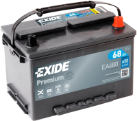 Автомобильный аккумулятор Exide EA680 (68 А/ч) - 