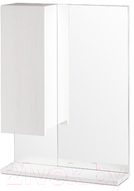 Шкаф с зеркалом для ванной СанитаМебель Ларч 11.520 (левый)