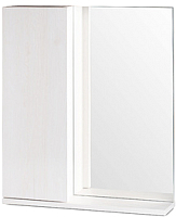 Шкаф с зеркалом для ванной СанитаМебель Ларч 11.600 (левый) - 
