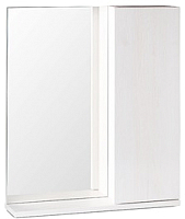 Шкаф с зеркалом для ванной СанитаМебель Ларч 11.600 (правый) - 